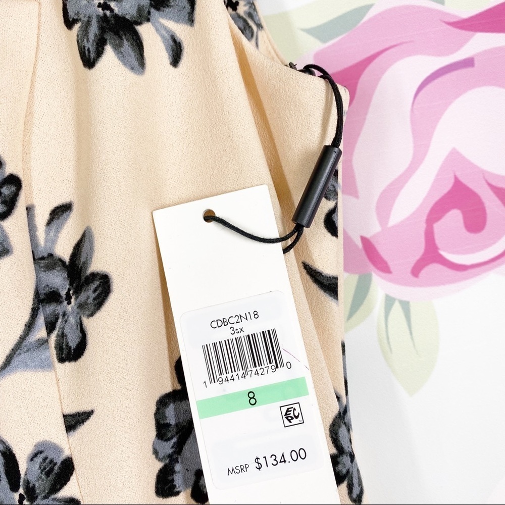 NEW Calvin Klein Floral Sheath Sleeveless Dress 8 - Picture 10 of 13
